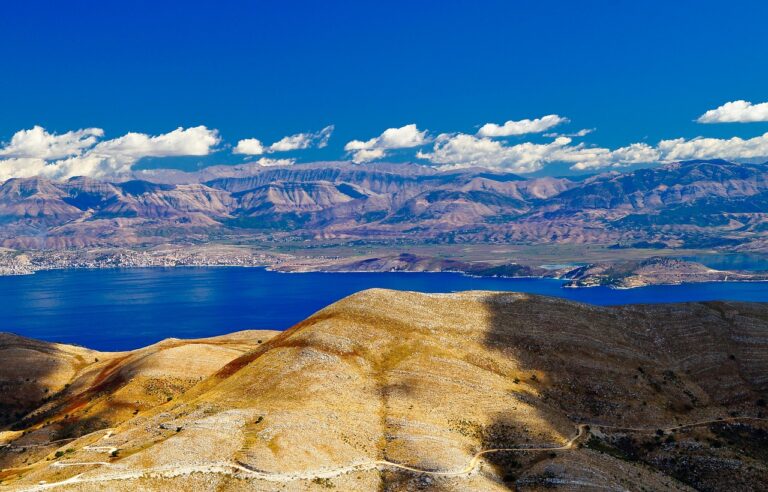 corfu, pantokrator, view, albania, nature, the coast, greece, mountain